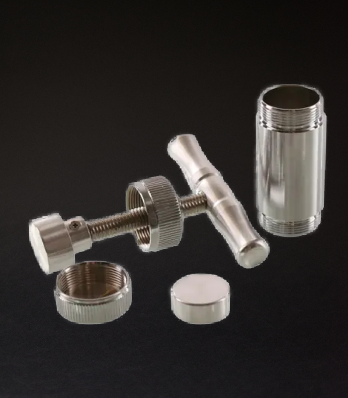 Pollenpresse aus Edelstahl von Honeypuff
