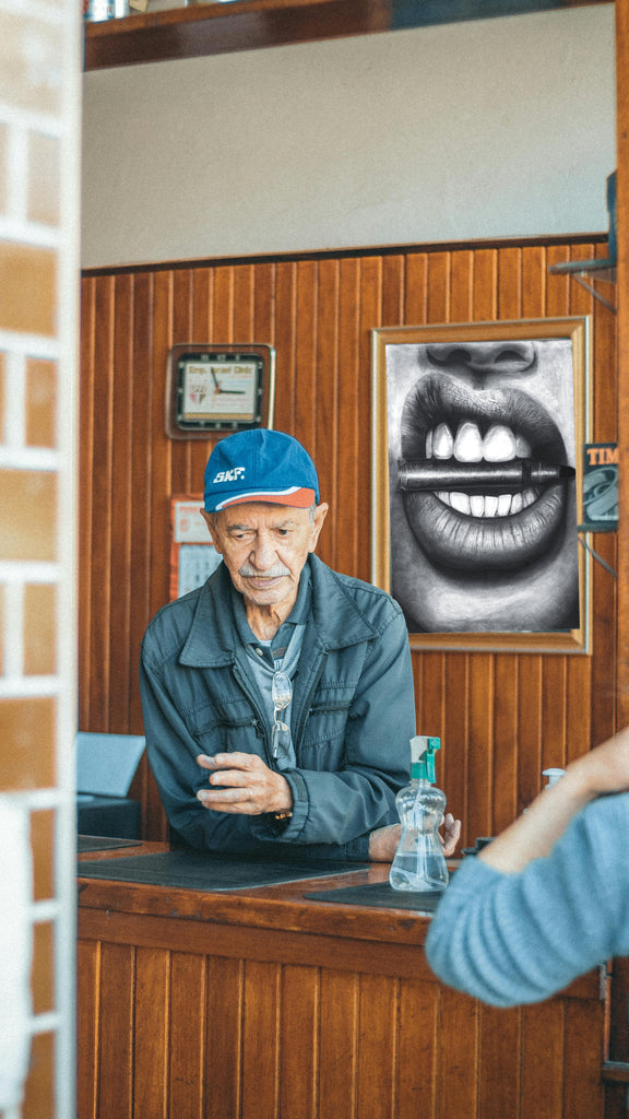 Kuss mit Rückstoß  – Fine Art Print by NicolysmArt