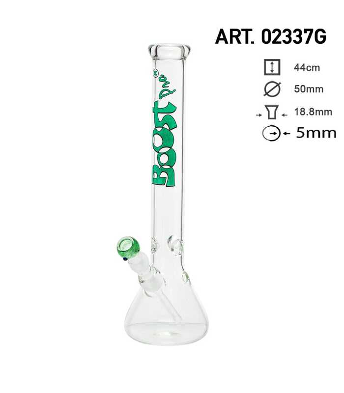Boost | Bong | Beaker | Grün  |  44 cm hoch  |  18,8er Schliff  |  Ice-Twist
