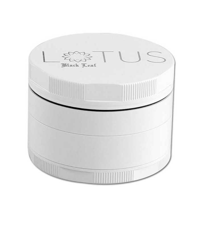 Black Leaf | Aluminium-Keramik Grinder | Lotus | Weiß  |  4-tlg. versch. Größen