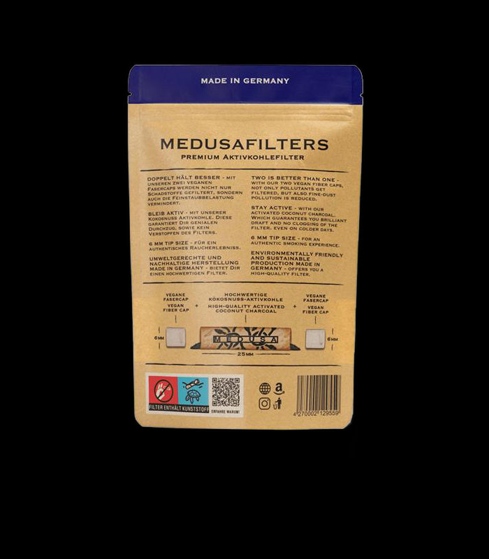 Medusa | Aktiv-Cellulose-Filter | ø 6 mm | 250er Beutel