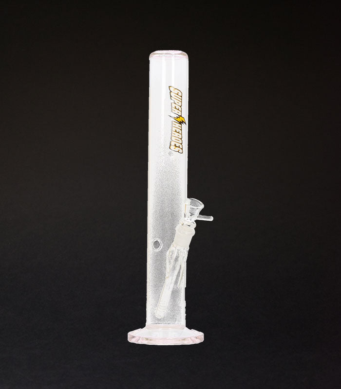 Super Heroes | Glasbong | Zylinder transparent rosé | 40 cm hoch | 14,5er Schliff