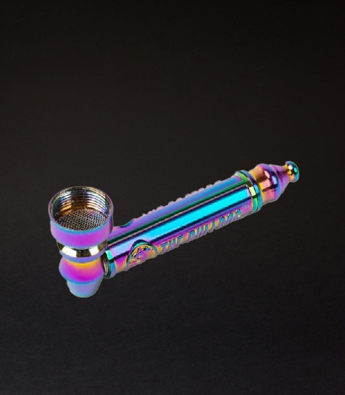 Bulldog | Pfeife | Metall | Rainbow | inkl. Siebe