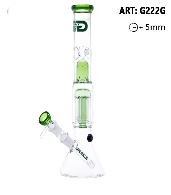 Grace Glass | Og Series | Green Shotgun | 35 cm  |  18,8er Schliff