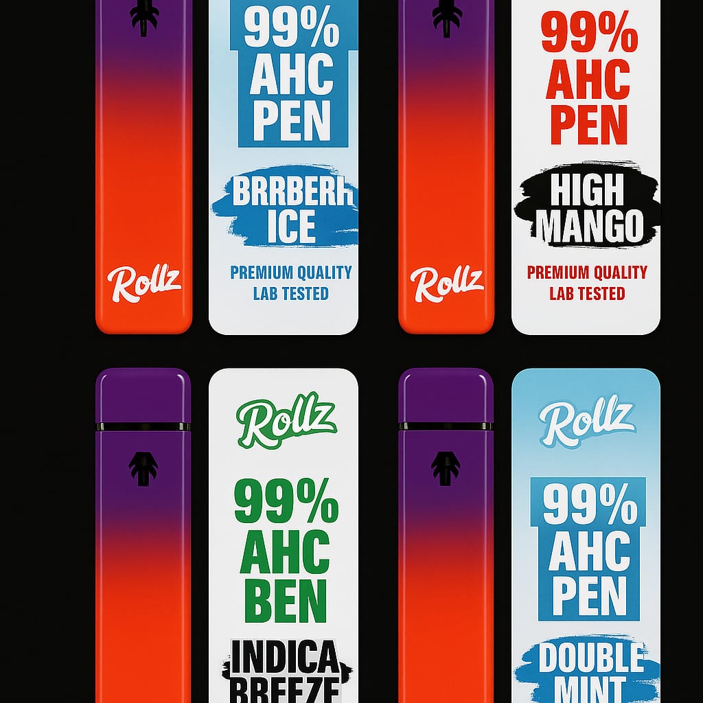 Rollz | Einweg Vape | ΔHC Vapes | 600 Züge | Verschiedene Sorten