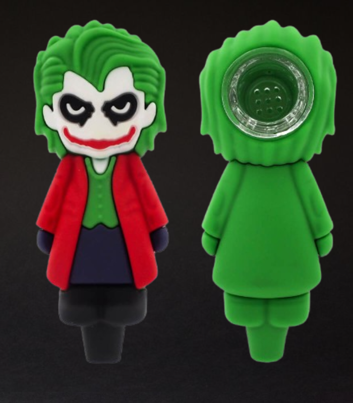 Urban Crew | Clown-Joker | Silikonpfeife Rot | 10,5 cm