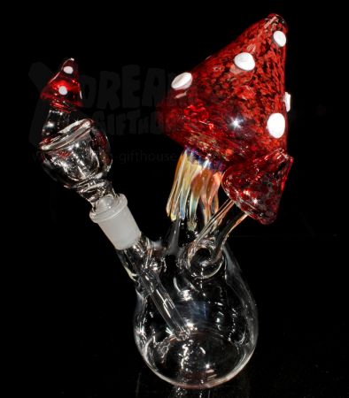 Mushroom Bubbler BIG | Red | Einzelstück