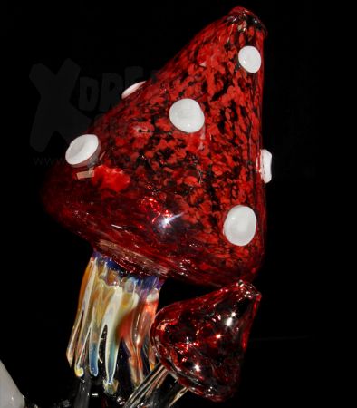 Mushroom Bubbler BIG | Red | Einzelstück