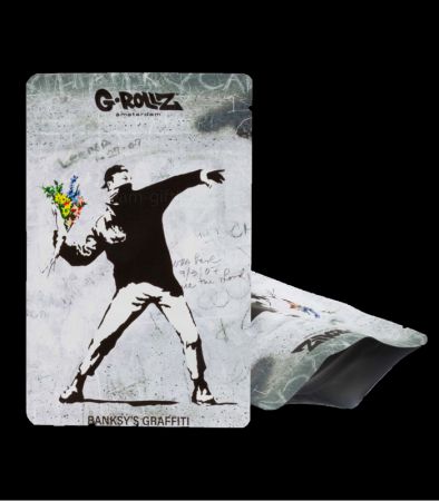 G-Rollz | Banksys Flower Thrower 100x150 mm geruchsdicht | 6 Stück