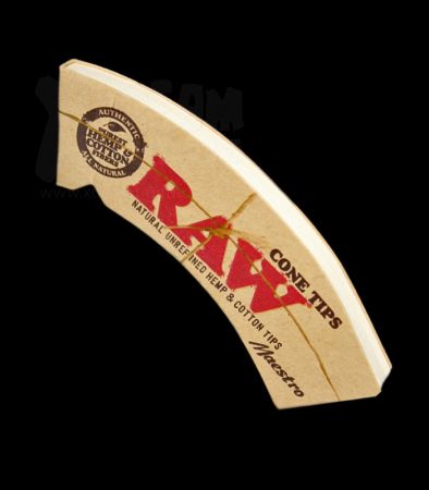 RAW Cone Maestro | konische ungebleichte Filtertips | breit