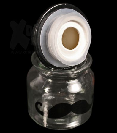 Stash Glasbehälter | Schnurrbart | mit Keramikdeckel