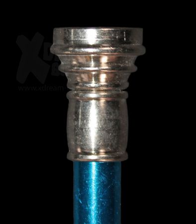 Metall Chillum | blau | 7,5 cm