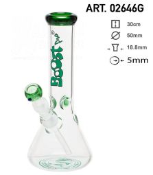 Boost | Beaker GREEN Glass Bong | H:30cm
