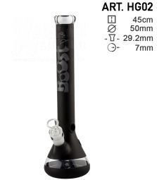 Boost Pro | Beaker Glass Bong Black | H:45cm