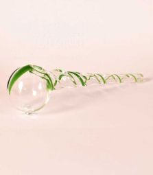 Handmade | Glaspfeife | Swirl | Grün | Einzelstück