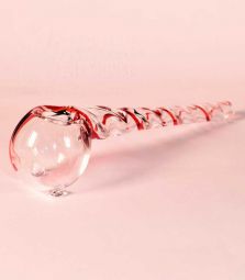 Handmade | Glaspfeife | Swirl | Rot | Einzelstück
