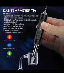 DAB Temperaturmesser |  bis 800° Celsius | digital