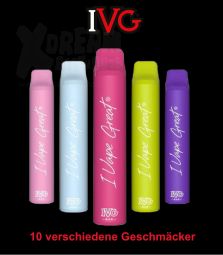 IVG BAR | E-Zigarette Einweg | versch. Geschmäcker