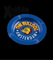 Bulldog | Metall-Aschenbecher | Blau