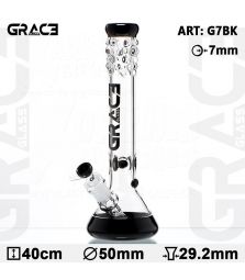 Grace Glass PEARL Series | Black Frog XL | 40 cm | 18,8er Schliff | Diffusor