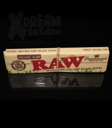 RAW Organic Hemp Connoisseur Slim | King Size + Filter