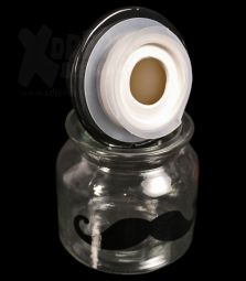 Stash Glasbehälter | Schnurrbart | mit Keramikdeckel